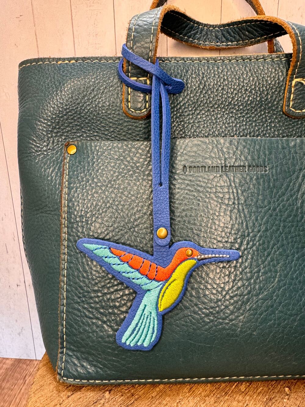 Portland Leather Hummingbird Charm SKYDIVE Hummingbird Purse Charm FAST SHIP